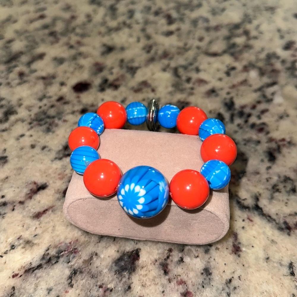 Italian Designer Millie Fiori Italian Beaded Bracelet